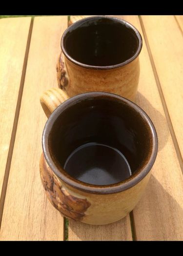Vintage Bear Mugs Pair