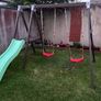 Double swing set with slide. Image 6