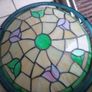 Tiffany Leaded-Glass Ceiling Lights - Matching Pair. Image 5