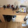 Desk with drawers and shelves Image 2