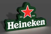Heineken Light Box Perfect for Man Caves &amp; Home Bars