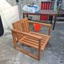 outdoor wooden armchair Image 3