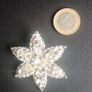 Vintage silver tone floral brooch 19.7g Image 2