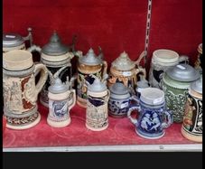 German beer steins