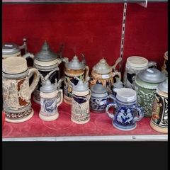 German beer steins