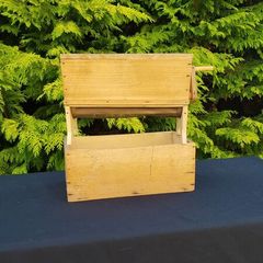 Vintage farming sieve tool box postage possible