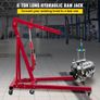 Hydraulic Long Ram Jack, 8 Tons/17363 lbs Capacity, with Single Piston Pump and Clevis Base, Manual Cherry Picker with Handle Image 2