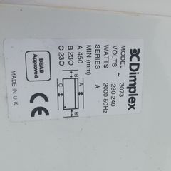 Dimplex 2kw wall mounted heater