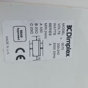Dimplex 2kw wall mounted heater