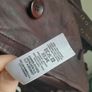 Burgundy Brown Leather Jacket Size Uk 14 Image 10