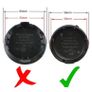 4x New VW 56mm Outer Alloy Wheel Centre Caps pitted new typre to fit Golf POLO LUPO Image 3