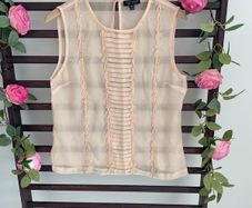 sleeveless top topshop size 12 blush shade