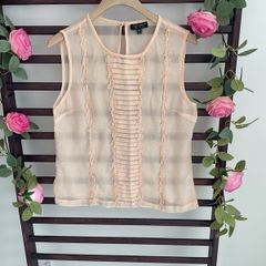 sleeveless top topshop size 12 blush shade