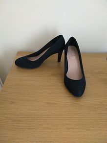 Dark blue womens heels