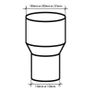 Clay Adaptor 6''-150mm Flue to 8''-200mm Clay Liner Image 2