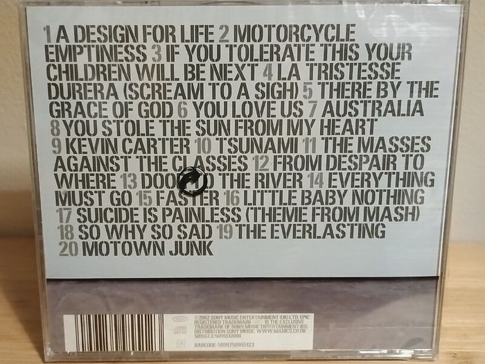 Manic Street Preachers Forever Delayed The Greatest Hits CD Album