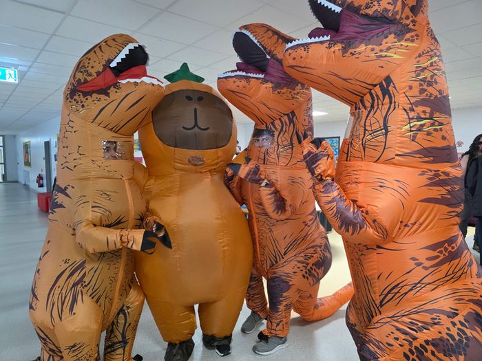 Inflatable Dinosaur Costumes (3x) for Halloween