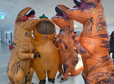 Inflatable Dinosaur Costumes (3x) for Halloween