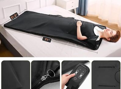 Infrared Sauna Blanket for Detoxification - Black  Used once I bought it in March 2026