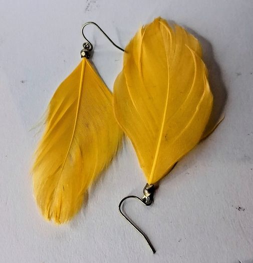 Boho Golden Feather Indie Style Earrings