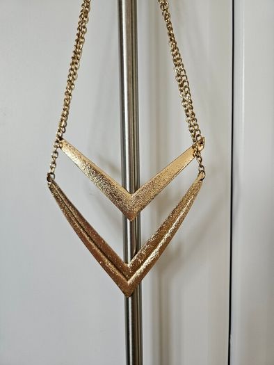 New Look Double Chain Gold Necklace