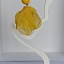 Yellow Raffia Stud Chiffon Petal Tassel Earrings Image 8
