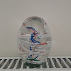 Vintage hand- blown art glass Paperweight