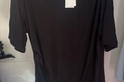 BNWT Black long line slimming cut blouse size 2 XL UK22/24 EU50/52 Postage included
