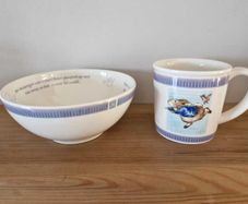 Vintage Wedgwood Peter Rabbit Mug & Bowl Set 2001
