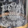 Gold Edged Charles and Diana Royal Wedding 1981 Pair Commemorative Wine Glasses Image 6