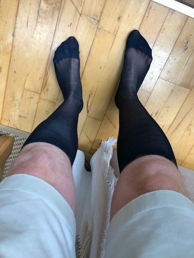 Sheer Socks Over The Calf for Men