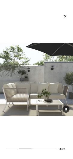 IKEA segron modular garden couch plus cussions storage