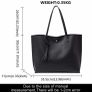 Tote Bag for Women,Ladies Handbag,Soft PU Leather Large Capacity Women's Top Handle Shoulder Bag Image 2