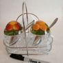 Vintage Lucite Preserve Pots Complete with Napkin Holder Image 5