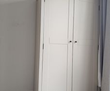 Laura Ashley White 2 Door Wardrobe Armoire  Excellent Condition