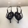 New Karen Millen Black strappy High heel Special Occasion Sandals in box Eu 37 size 4 Image 10