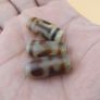 Vintage Himalyan Tibetan Zigzag Pattern Agate Dzi Bead Amulet Image 3