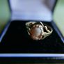Vintage 9ct  Yellow Gold 375 Gold Oval Shell Cameo Ring 1,4g size O Image 2