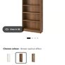 Tall walnut bookcase Image 2