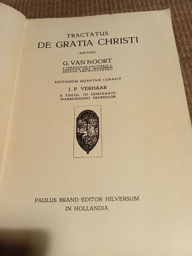 1960 Treatise on the Grace of Christ in Latin. Tractatus de Gratia Christi. Religious. Vintage.