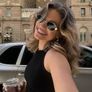 Oval Black Sunglasses UV400 Unisex (New) Image 2