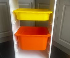 Trofast storage frame with 2 boxes