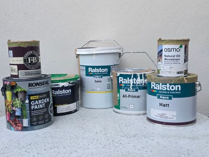 Paint - Ralston, Farrow & Ball, Osmo & Ronseal - New & Part Used