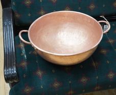 Large French Copper Preserving Pan