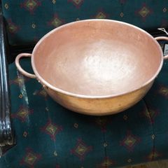 Large French Copper Preserving Pan