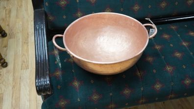 Large French Copper Preserving Pan