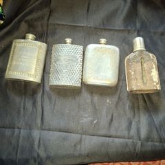 4 Old Hip Flasks, Postage Available or Collection