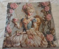 Vintage style cushion cover