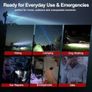 Rechargeable Torch, 500000 Lumen Torches LED Super Bright, 5000mAh Long Lasting, Adjustable Focus, IP67 Waterproof, 5 Modes, Powerful Handheld Flashlight for Power Cuts, Camping, Emergency Image 3