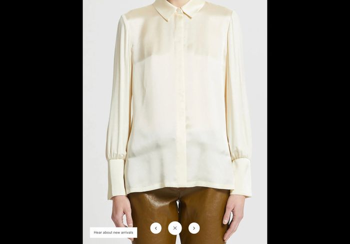 Marella silk cream shirt